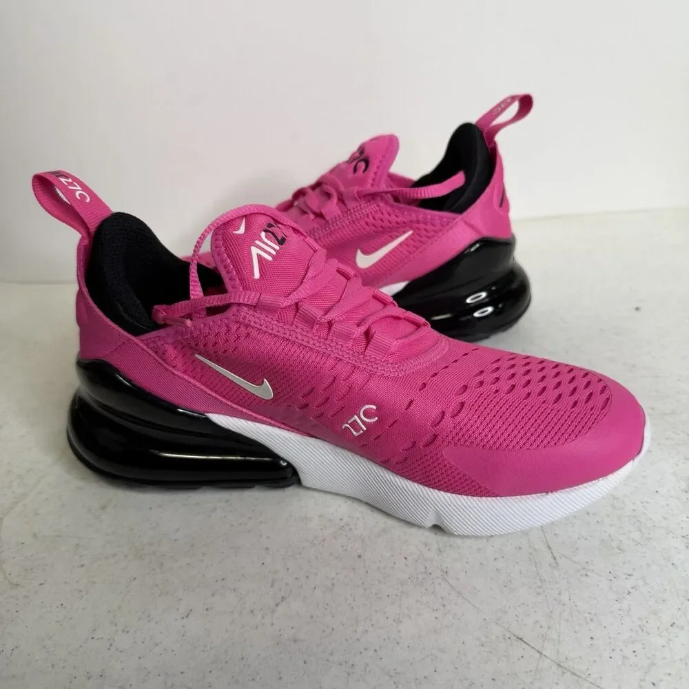 Nike Air Max 270 GS Pink Mesh Shoes